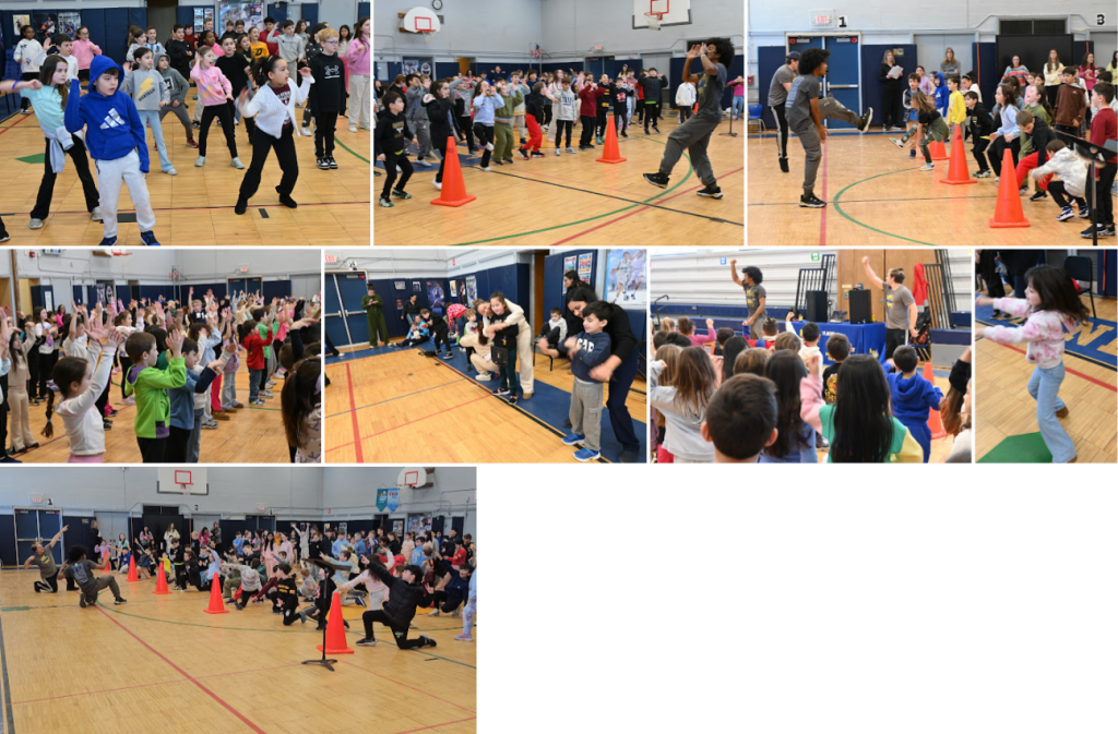 photos of kids dancing in school gym